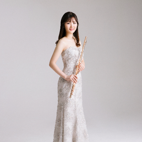 Julie Park holding flute