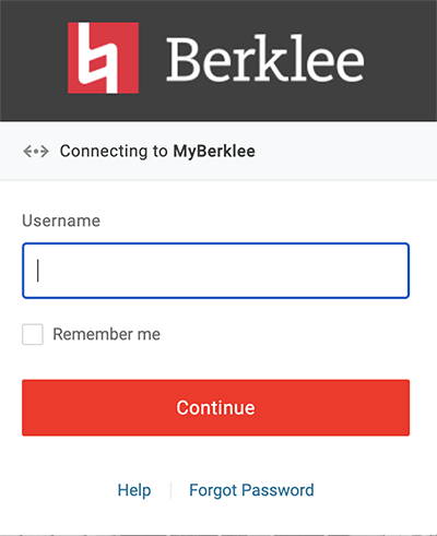 login for my berklee