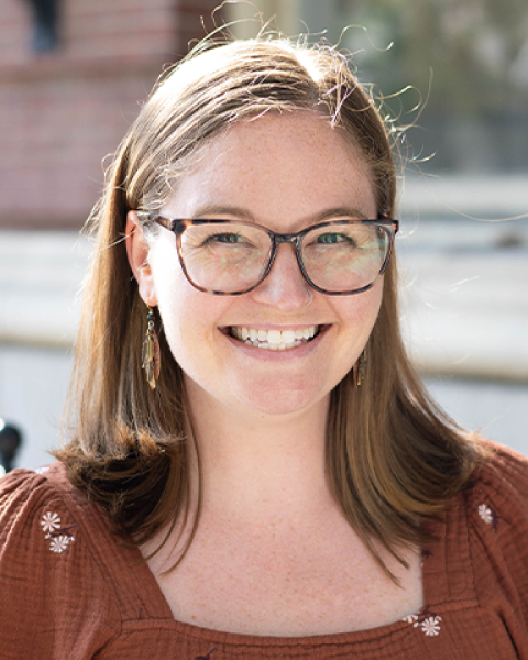 Arielle Schwalm-Levine smiling.