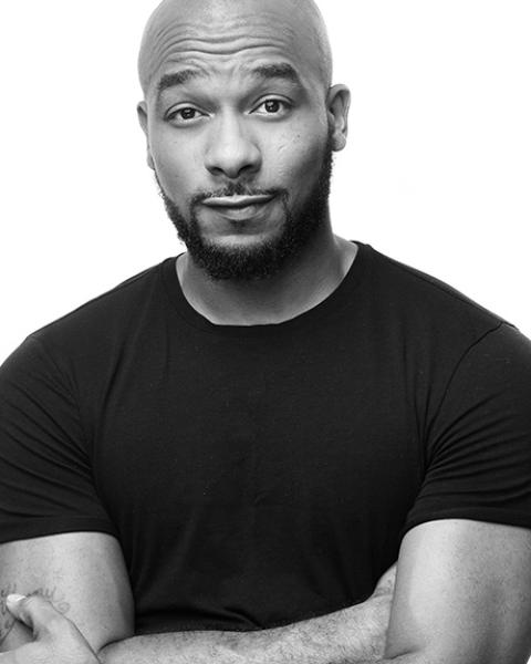 Black and white headshot of Anthony Burrell