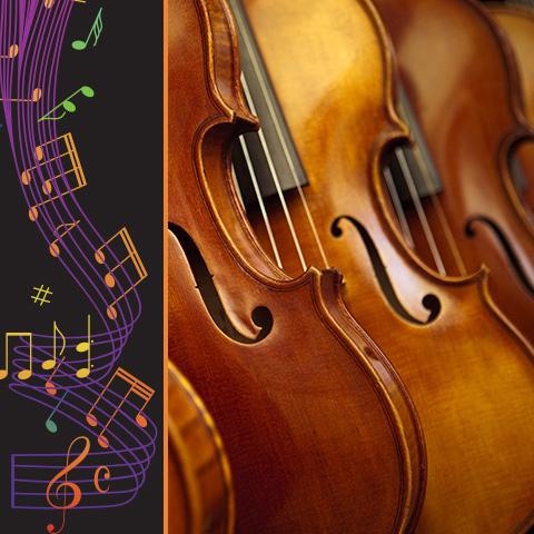 abstract image of string instruments