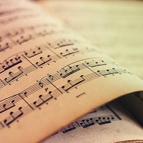 music notes on a page