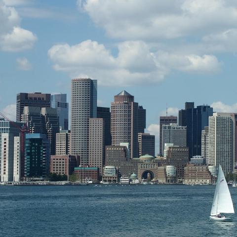 Boston city skyline