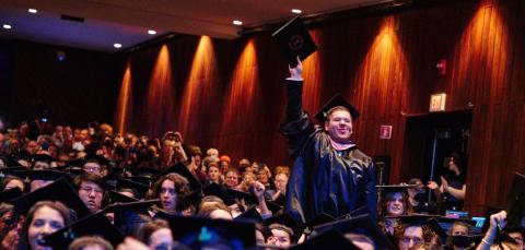 Berklee students at commencement