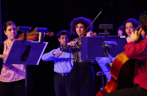  Students from the Hemenway Strings ensemble perform an excerpt from Leyendas: An Andean Walkabout by Gabriela Lena Frank