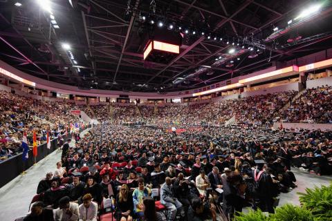 Berklee's class of 2023 fills Boston's Agganis Arena